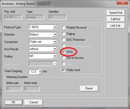 Alcatel 4200 Trunk DISA