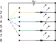 Схема тестера для чистки коммутационного шкафа
